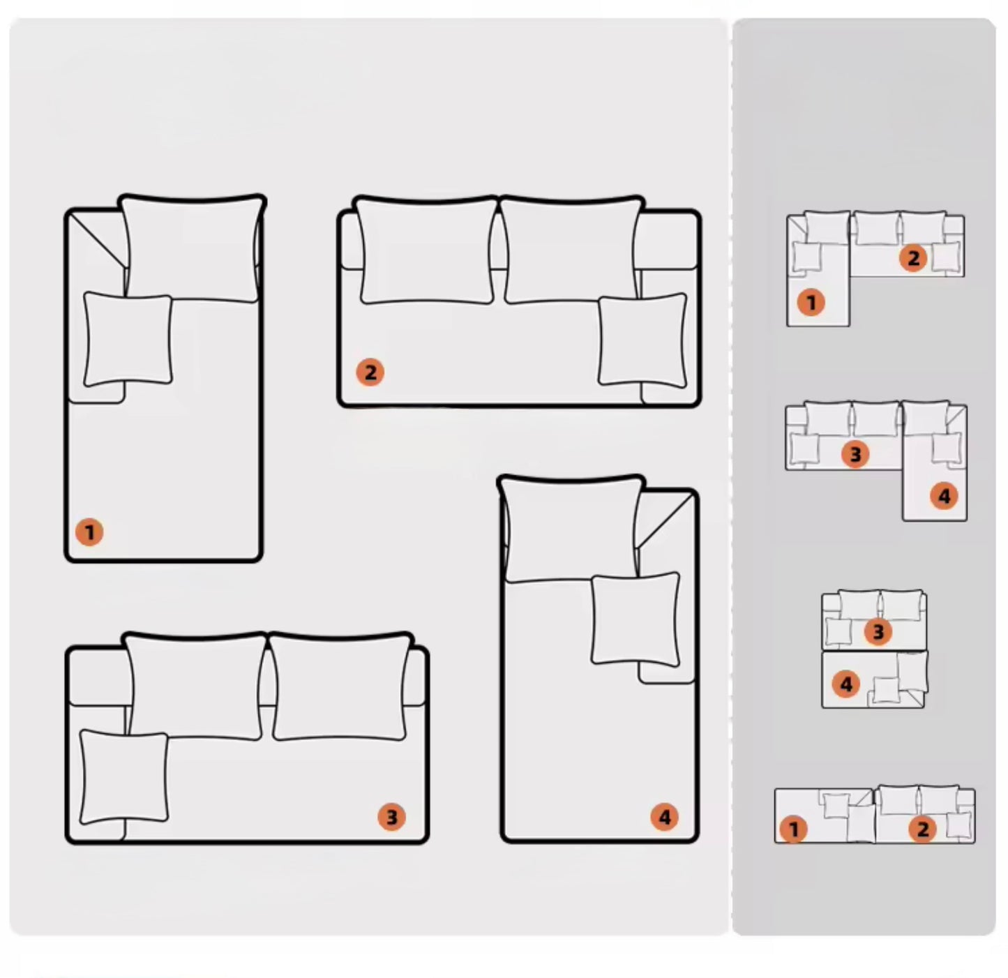 L Shape Sectional Couch Compressed Sofas